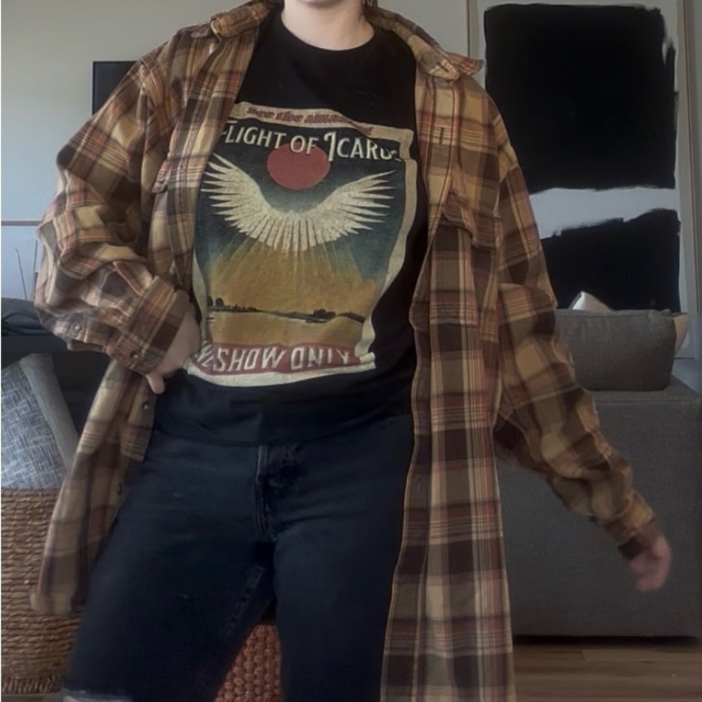 Vintage Carhartt Brown Tan Lightweight Shirt Jacket